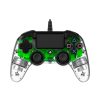 Nacon 2804956 Compact PS4 átlátszó-halványzöld vezetékes kontroller