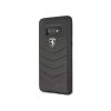 Ferrari Heritage Samsung S10 Lite tűzdelt bőr kemény fekete tok