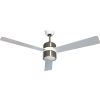 TOO FANC-120-333-W fali kapcsolós mennyezeti ventilátor LED világítással, 120 cm