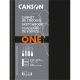 Canson One 21,6x27,9 cm, álló, 100 g/m2, ragasztott fehér rajzpapírfüzet