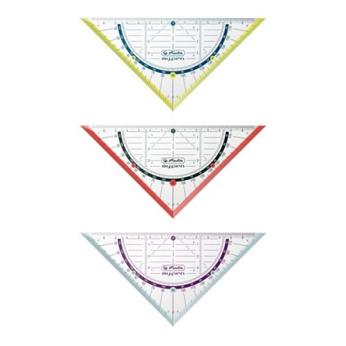 Herlitz my.pen 16 cm-es színes háromszögvonalzó