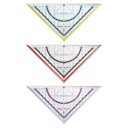 Herlitz my.pen 25 cm-es színes háromszögvonalzó