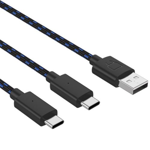 Venom VS5002 PS5 Dual Play & Charge 3m USB Type-C fekete töltőkábel