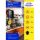Avery 49415 20cm sárga 12db-os 5 féle koronavírus információs címke szett