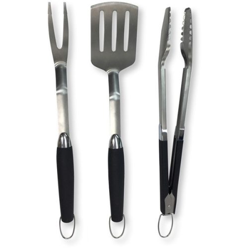 Fieldmann FZG 9017 rozsdamentes acél ergonomikus fogantyús 3db-os BBQ szett