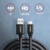 Axagon BUMM-AM20AB micro USB 2.0 B - USB 2.0 A 2 m fekete kábel