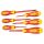 Tracon KSET1000 1000V-ra szigetelt 1×5,5×125mm; 0,8×4×100mm; 0,4×2,5×75mm csillag kombi csavarhúzó készlet