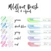 Zebra Mildliner Brush Cool&Refined  5db-os kettős végű ecset marker