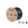 Lanberg LCF5-21CU-0305-BK Cat.5e F/UTP AWG24 Fca PE 305m árnyékolt fekete kültéri kábel