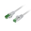 Lanberg PCF7-10CU-0050-S Cat.7 S/FTP AWG26 LSZH árnyékolt szürke patch kábel 0,5m