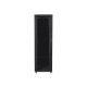 Lanberg FF01-6642-12B 19" 42U SZÉL:600mm MÉLY:600mm MAG:2047mm lapraszerelt üvegajtós fekete rack szekrény