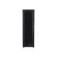 Lanberg FF01-8042-12B 19" 42U SZÉL:800mm MÉLY:1000mm MAG:2047mm lapraszerelt üvegajtós fekete rack szekrény
