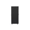 Lanberg FF01-8842-12B 19" 42U SZÉL:800mm MÉLY:800mm MAG:2047mm lapraszerelt üvegajtós fekete rack szekrény