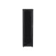 Lanberg FF01-8047-12B 19" 47U SZÉL:800mm MÉLY:1000mm MAG:2270mm lapraszerelt üvegajtós fekete rack szekrény
