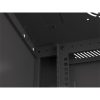 Lanberg WF01-6404-10B 19" 4U SZÉL:600mm MÉLY:450mm MAG:290mm lapraszerelt üvegajtós fekete fali rack szekrény