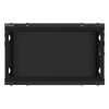 Lanberg WF01-6406-10B 19" 6U SZÉL:600mm MÉLY:450mm MAG:379mm lapraszerelt üvegajtós fekete fali rack szekrény