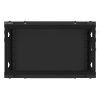 Lanberg WF01-6606-10B 19" 6U SZÉL:600mm MÉLY:600mm MAG:379mm lapraszerelt üvegajtós fekete fali rack szekrény