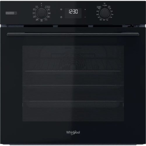 Whirlpool OMSK58RU1SB fekete, beépíthető, sütőtér: 71L, grill, pirolitikus, sütő