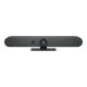 Logitech Rally Bar Mini (3840x2160 képpont, 90°-os látótér, mikrofon, Ultra HD) grafitszürke webkamera