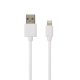 AVAX CB104W PURE 1m 2,1A USB A-Lightning fehér adat- és töltőkábel