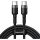 Baseus Cafule USB-C - USB-C kábel QC 3.0 2m szürke-fekete CATKLF-ALG1