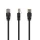 Gembird PP12-5M/BK 5m RJ45 CAT5e UTP M/M fekete kábel