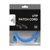 Gembird PP12-3M/B 3m RJ45 CAT5e UTP M/M kék kábel