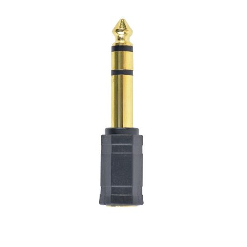 Gembird A-6.35M-3.5F Jack stereo 6,3mm -> Jack stereo 3,5mm M/F fekete adapter