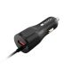 Canyon Autós Töltő, 1 portos, 1xUSB, 5V-2,4A, Beépített Lightning kábellel, fekete - CNE-CCA033B