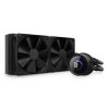 NZXT Kraken 240 240mm 2x120mm AIO LCD fekete vízhűtéses processzor hűtő