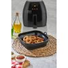 TOO összecsukható négyzetes szilikon forma forrólevegős sütőhöz (air fryer) 21cm*21cm, szürke, fekete vagy piros SL-3251