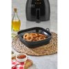 TOO összecsukható négyzetes szilikon forma forrólevegős sütőhöz (air fryer) 21cm*21cm, szürke, fekete vagy piros SL-3251
