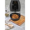 TOO összecsukható kerek szilikon forma forrólevegős sütőhöz (air fryer) 21cm átmérő, szürke, fekete vagy piros SL-3252