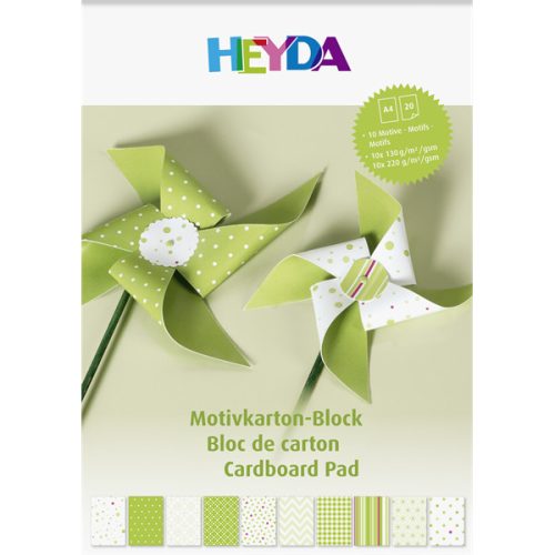 Heyda Zöld A4 20 lapos kartonlap szett