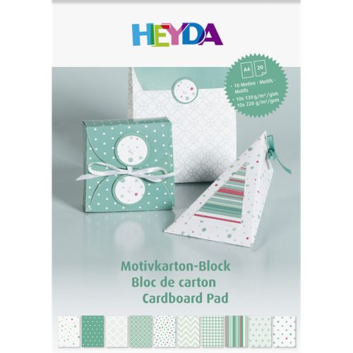 Heyda Türkiz-Menta A4 20 lapos kartonlap szett