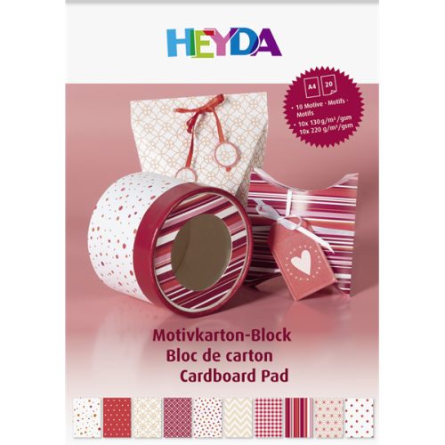 Heyda Piros A4 20 lapos kartonlap szett