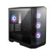 MSI PANO M100R PZ BLACK ARGB (táp nélküli) ablakos mATX ház