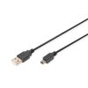 DIGITUS High Speed 2.0 mini USB B - USB type A kábel 1,8m