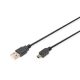 DIGITUS High Speed 2.0 mini USB B - USB type A kábel 3m