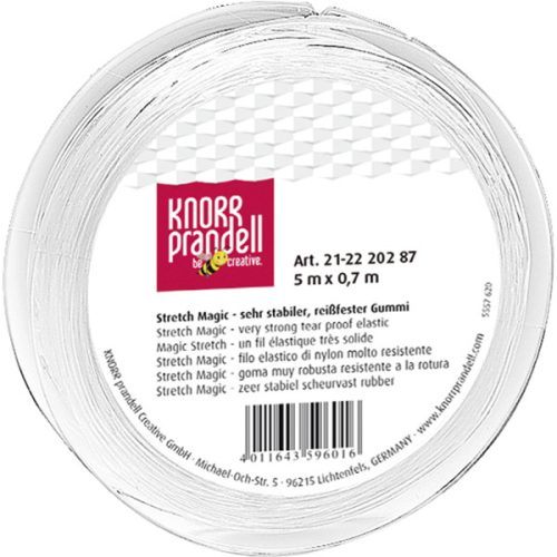 Knorr Prandell 0.7 mm  5 m átlátszó elasztikus gumidamil