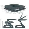 Leitz Ergo állítható magasságú és dőlésszögű sötétszürke laptopállvány