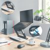 Leitz Ergo állítható magasságú és dőlésszögű sötétszürke laptopállvány