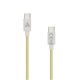 Sbox TYPE-C-1-Y 1m 60W Type-C sárga adat- és töltőkábel