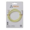 Sbox TYPE-C-1-Y 1m 60W Type-C sárga adat- és töltőkábel