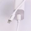 Maxlife ML738416 PD+QC 20W Type-C fehér gyorstöltő adapter + Type-C/Lightning kábel