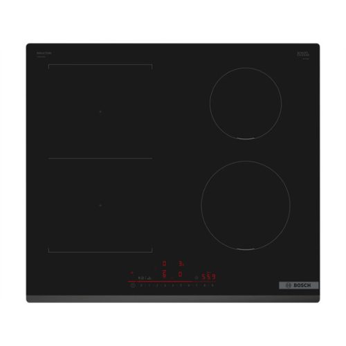 Bosch PVS631HB1E fekete, beépíthető, indukciós, főzőzóna: 4, beépíthető méret: 56cm, főzőlap