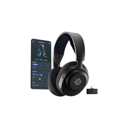 Steelseries Arctis Nova 5P Wireless Bluetooth Gaming fekete headset