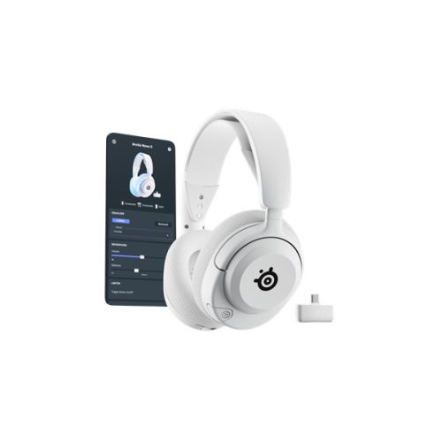 Steelseries Arctis Nova 5P Wireless Bluetooth Gaming fehér headset