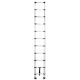 IRIS TOOLS HL-100 3,2 m teleszkópos acél létra, összecsukható, 125 kg teherbírás