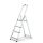 IRIS TOOLS HL-400-4S 4 (3+1) lépcsős alumínium létra, összecsukható, 125 kg teherbírás